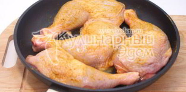 куриные ножки в горчично-медовой глазури