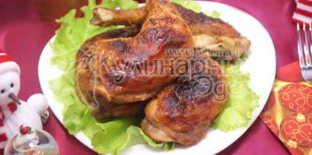 куриные ножки в горчично-медовой глазури