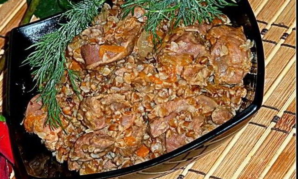 Рецепт куриные сердечки с гречкой в мультиварке