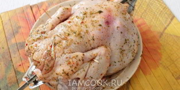 курица гриль в духовке