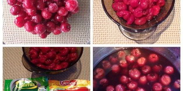 курица под вишневым соусом pollo alle ciliegie