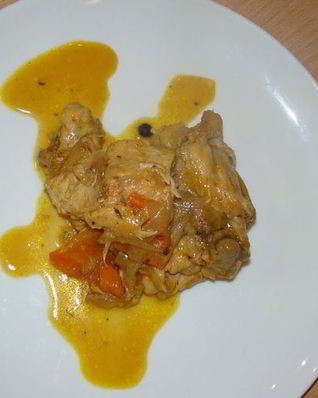 Курица с апельсинами