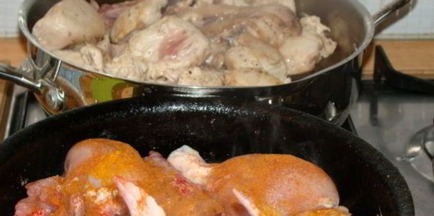 курица с апельсинами