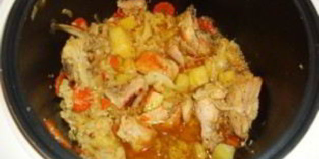 курица с цветной капустой в мультиварке
