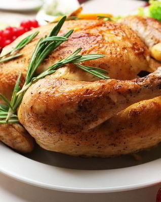 Курица в йогурте на бутылке в духовке