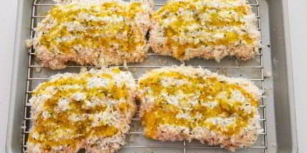 курица в сырной панировке