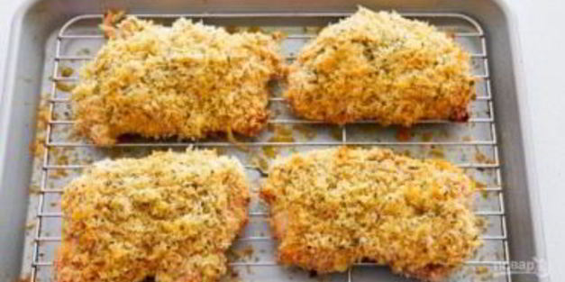 курица в сырной панировке