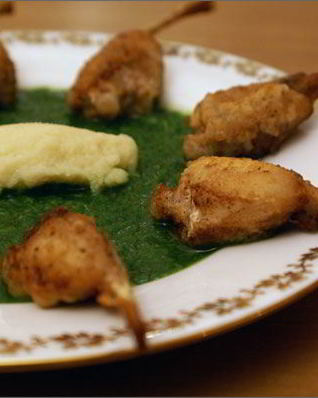 Лягушачьи лапки по-бургундски