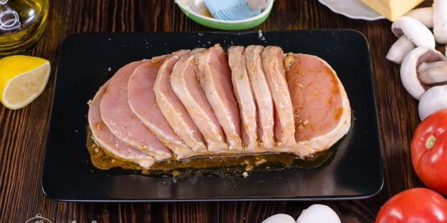 мясо гармошка