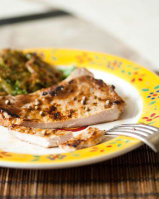 Отбивные из свинины с горчицей