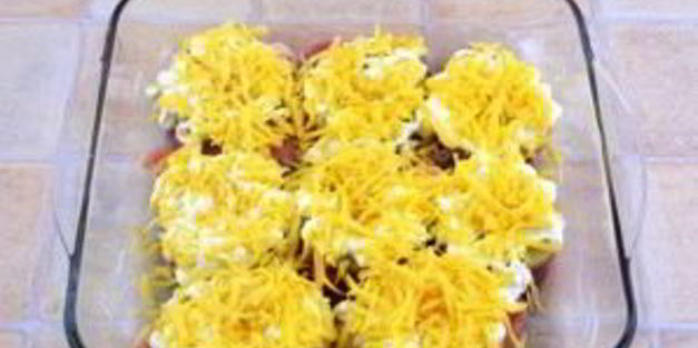 свинина с ананасами и сыром