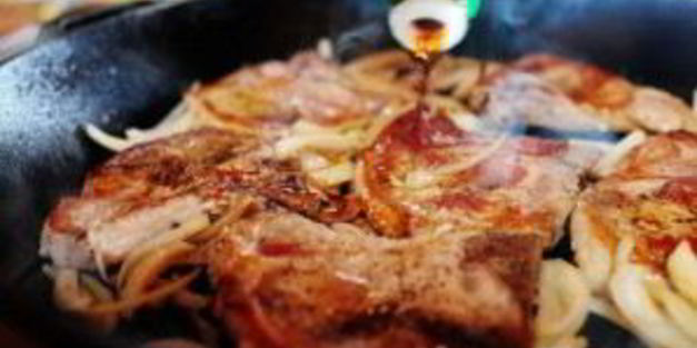 свинина с рисом и ананасом