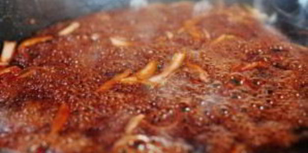 свинина с рисом и ананасом