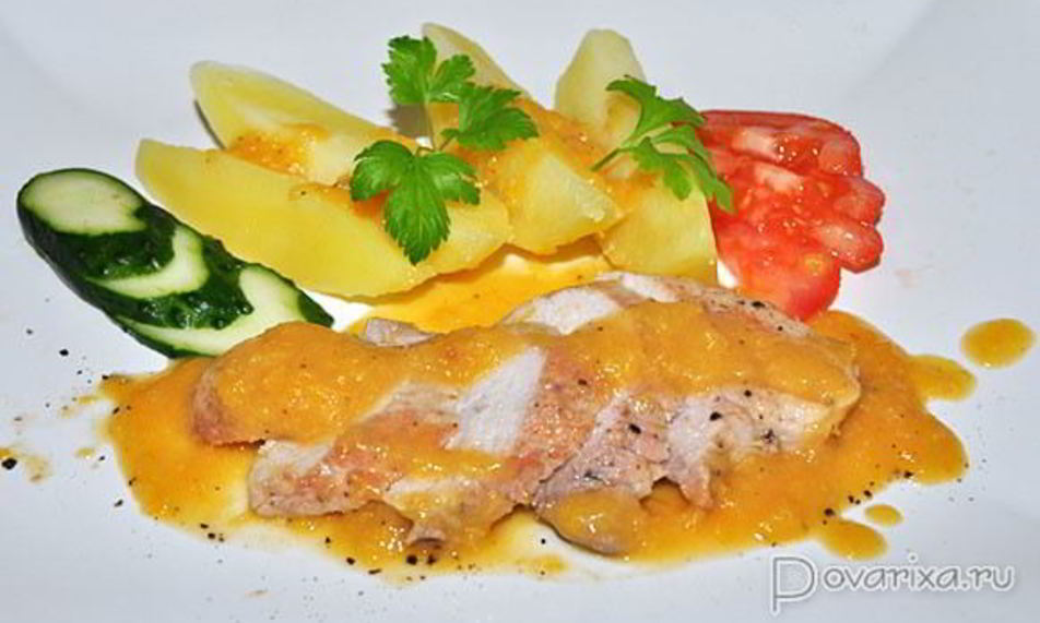 Рецепт свинина в абрикосовом соусе