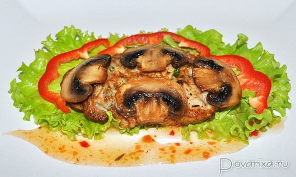 Рецепт свиные отбивные в грибном кляре
