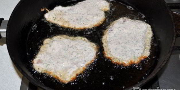 свиные отбивные в грибном кляре