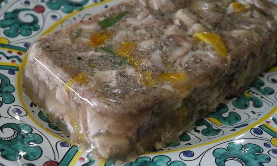 Рецепт террин из кролика с курагой