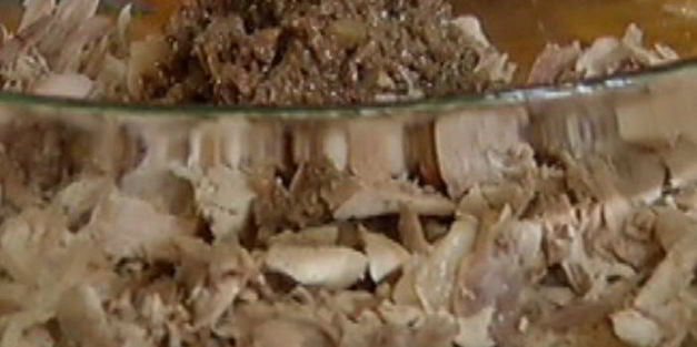 террин из кролика с курагой