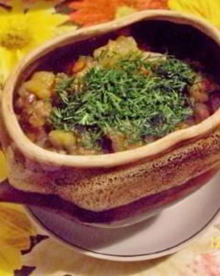 Тушеная баранина с яблоками и сыром по монгольски