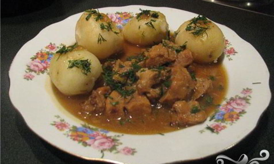 Рецепт тушеное вымя