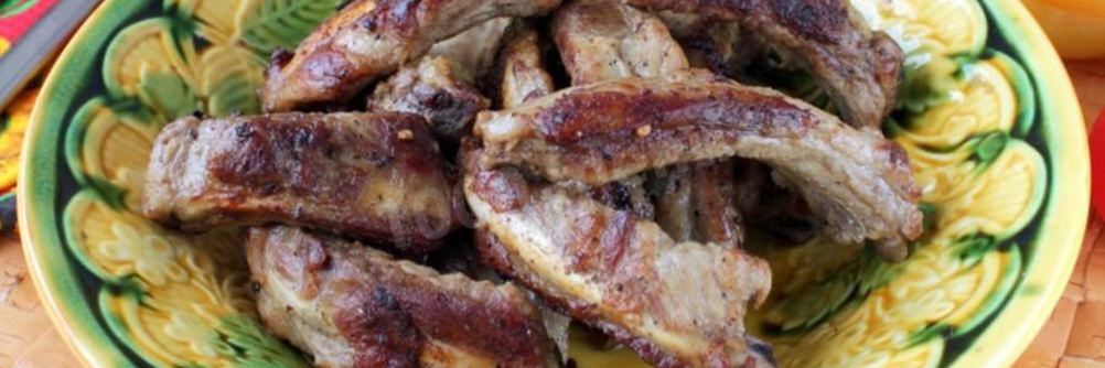 Тушеные ребрышки в мультиварке