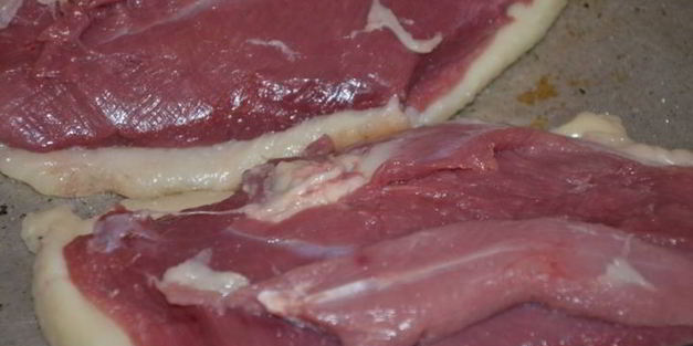 утиная грудка с мандаринами