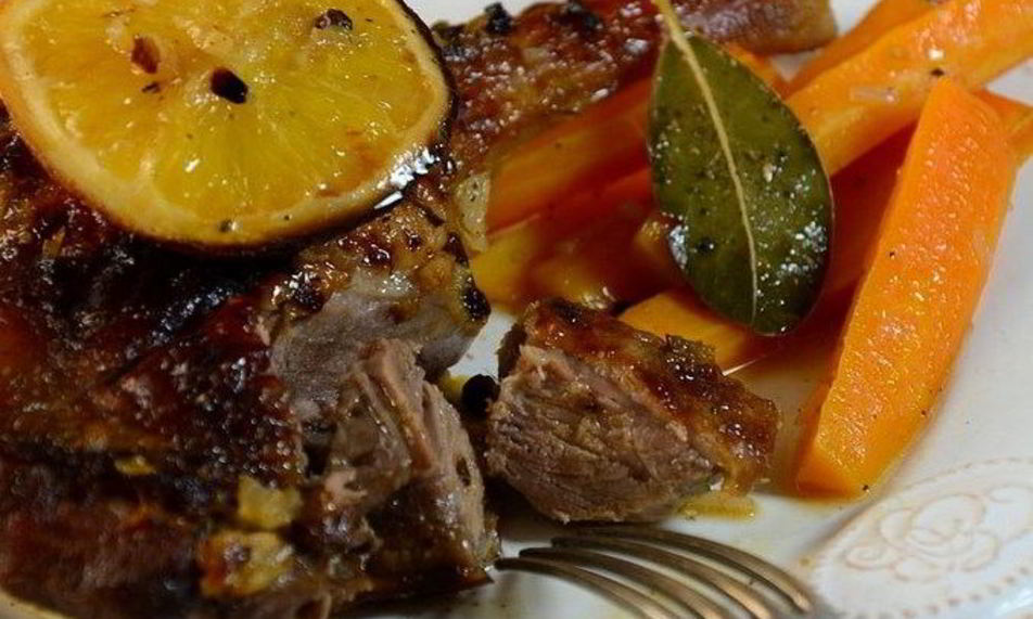 Рецепт утиные окорочка с апельсинами в духовке