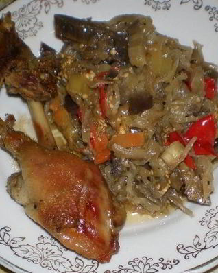 Утка кусочками в духовке