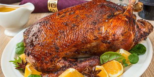 утка в соево-апельсиновой глазури с пятью специями