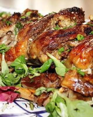 Запеченная баранья нога