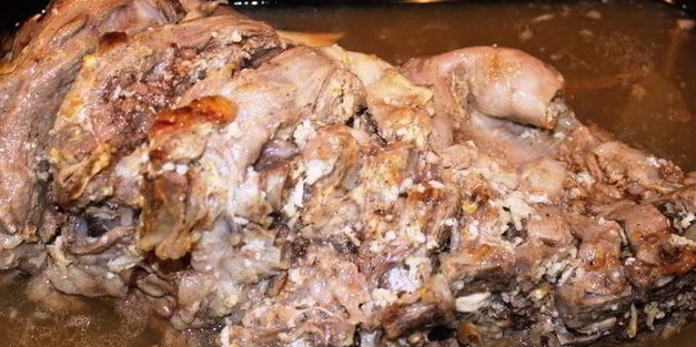 запеченная баранья нога