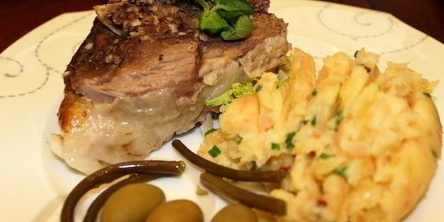 запеченная баранья нога