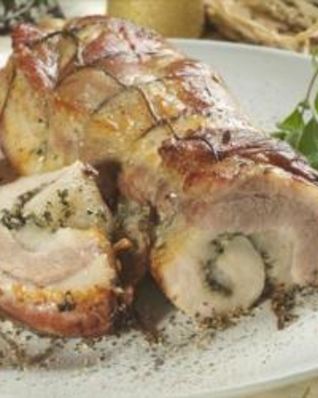 Запеченная свиная грудинка