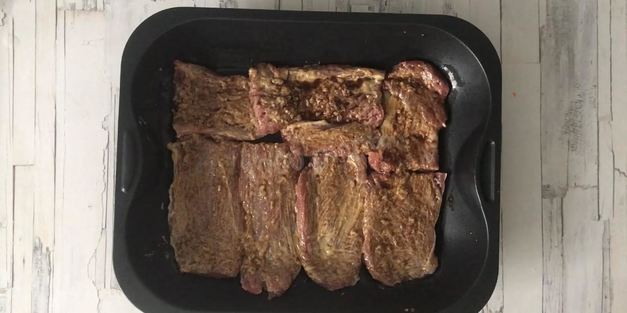 запеченная свиная вырезка с горчицей