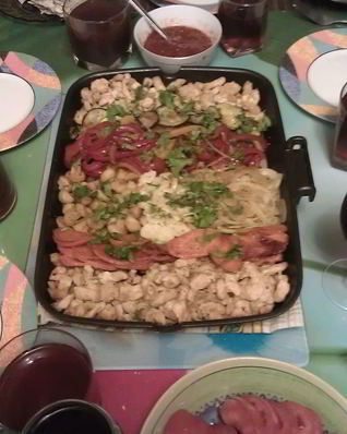 Запеченные куриные грудки с овощами и шампиньонами Сделай Сам