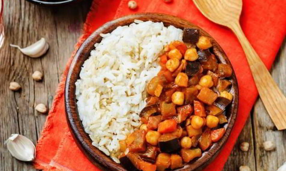 Рецепт баклажаны карри с нутом