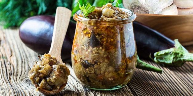 баклажаны с чесноком и укропом