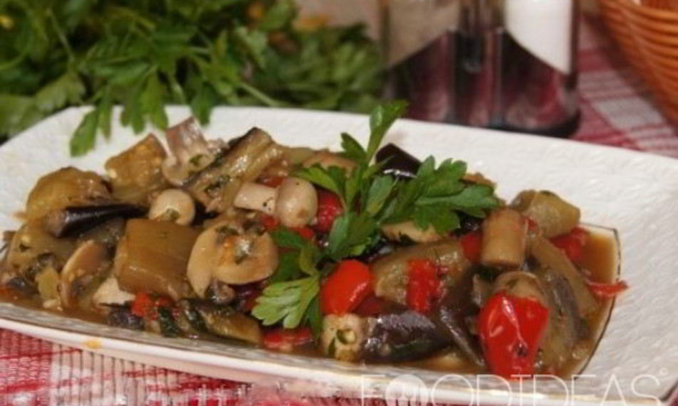 Рецепт баклажаны с шампиньонами