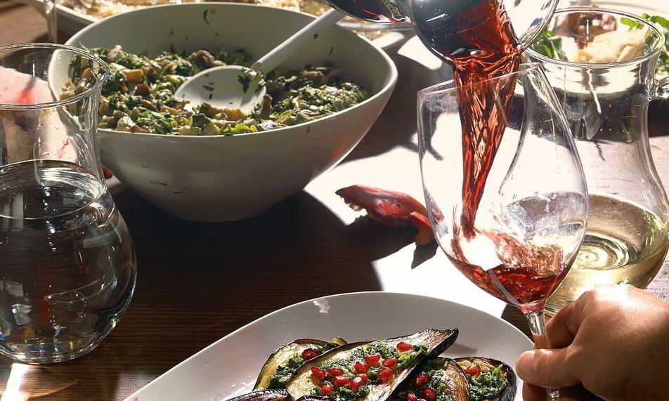 Рецепт баклажаны жареные с гранатом и зеленью