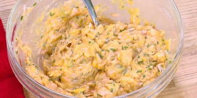 биточки из батата и семги