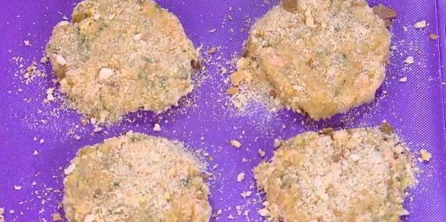 биточки из батата и семги