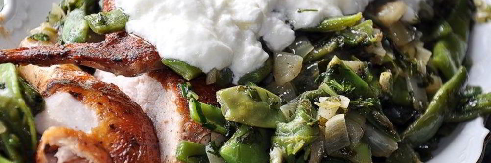 Борани с зеленой фасолью