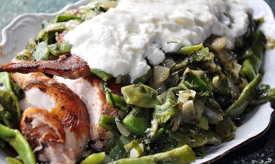 Рецепт борани с зеленой фасолью