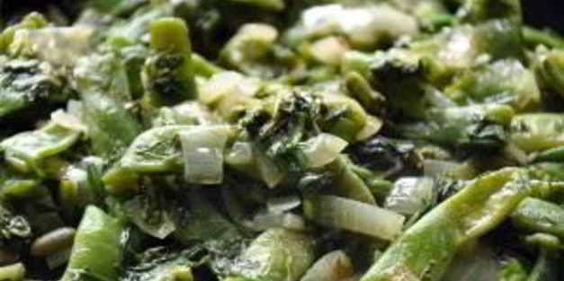 борани с зеленой фасолью