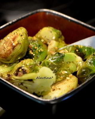 Брюссельская капуста с лимонным вкусом