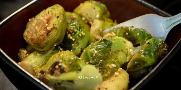 брюссельская капуста с лимонным вкусом