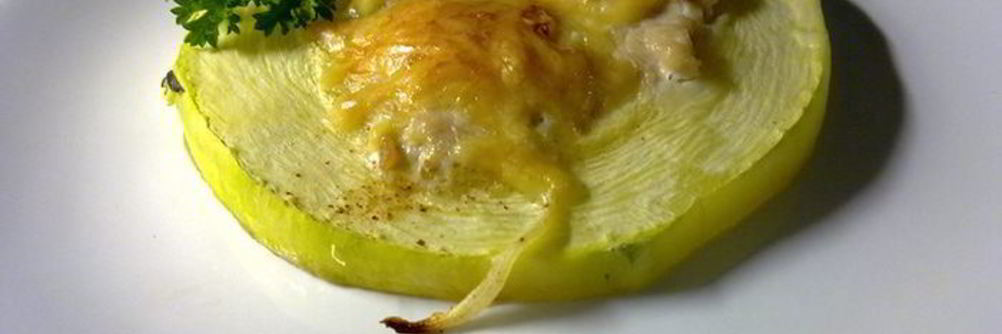 Фаршированные кольца цукини