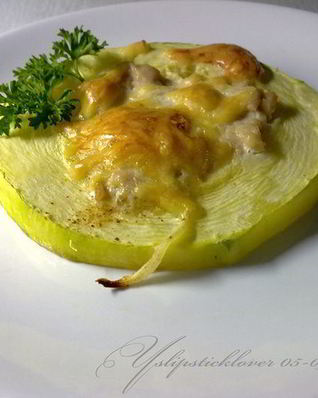 Фаршированные кольца цукини
