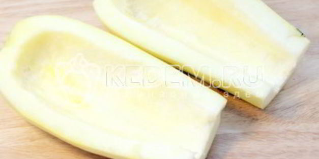 фаршированные лодочки из кабачков