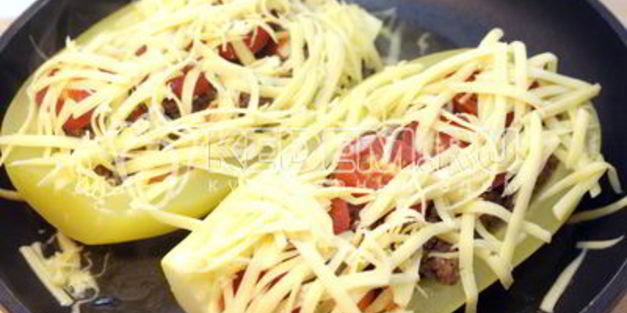 фаршированные лодочки из кабачков